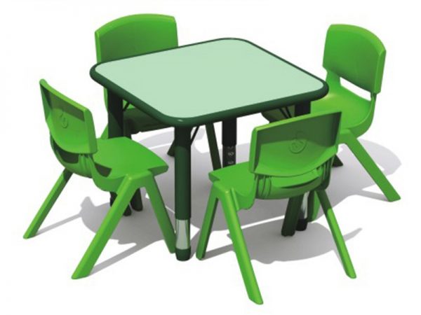 bàn ghế nhựa trẻ em CS-ID2302TCA với gam màu xanh lá tươi sáng không chỉ tạo cảm giác vui tươi mà còn giúp không gian học tập trở nên sinh động và thân thiện hơn