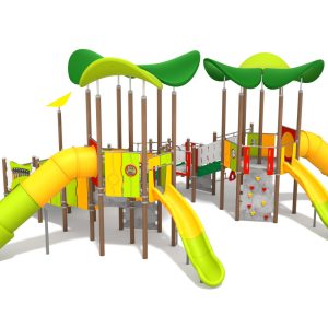 Cầu trượt liên hoàn Rừng Xanh CS-OD2301FRC
